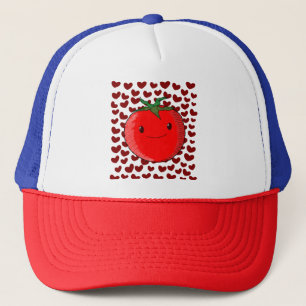 Cute Cartoon Tomato Lover Trucker Hat