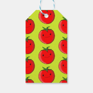 Cute Cartoon Tomato Pattern Gift Tags