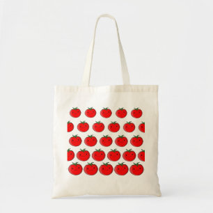 Cute Cartoon Tomato Pattern Tote Bag