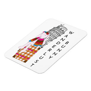 Cute Cartoon Travel Bunny Italy Vacation Magnet