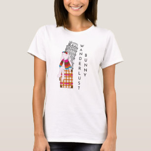 Cute Cartoon Travel Bunny Italy Vacation T-Shirt