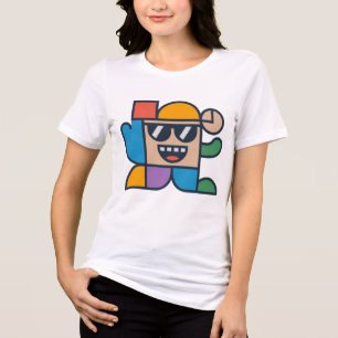 Cute Cartoon Tri-Blend Shirt