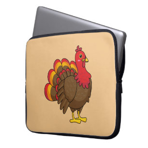 Cute Cartoon Turkey Laptop Sleeve