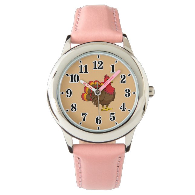 Cute Cartoon Turkey Watch (Front)