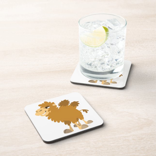 Cute Cartoon Two-Humped Camel Coasters Set (Right Side)