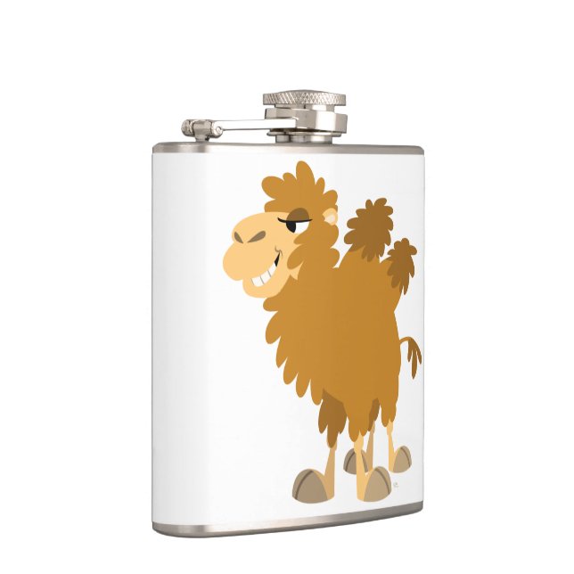 Cute Cartoon Two-Humped Camel Hip Flask (Right)