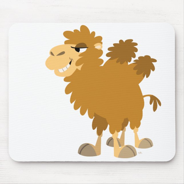Cute Cartoon Two-Humped Camel Mousepad (Front)