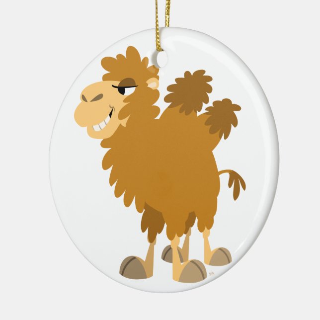 Cute Cartoon Two-Humped Camel Ornament (Left)