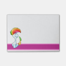 Cute cartoon unicorn post it