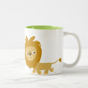 Cute Cartoon Walking Lion Mug