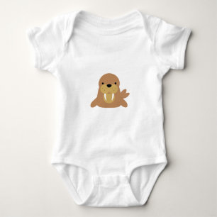 Cute Cartoon Walrus Gift Baby Bodysuit