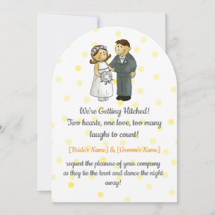 Cute Cartoon Wedding Invite