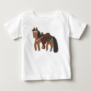 Cute Cartoon Western Horse Baby T-Shirt