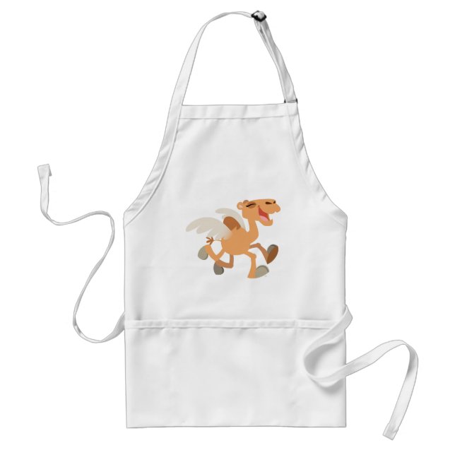 Cute Cartoon Winged-Camel Cooking Apron (Front)