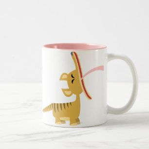 Cute Cartoon Yawning Thylacine Mug