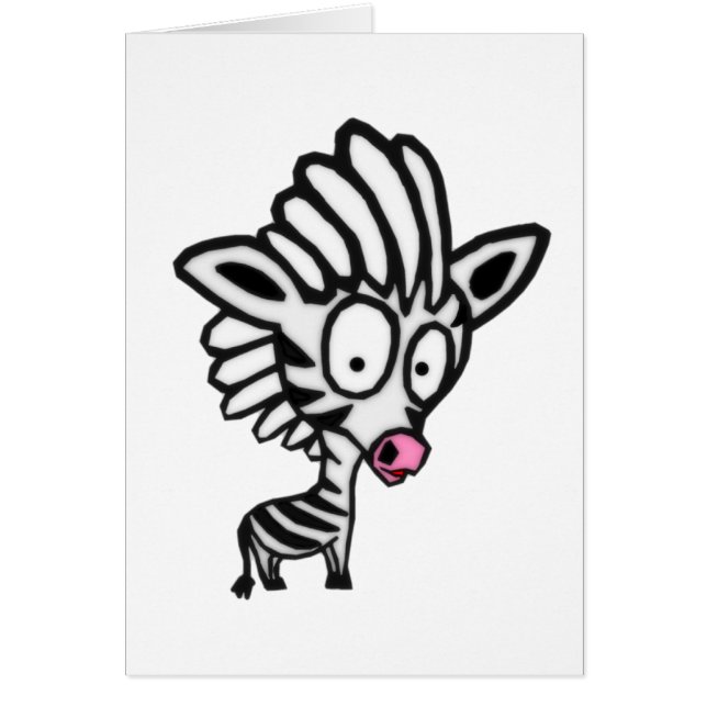 Cute Cartoon Zebra (Front)