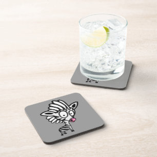 Cute Cartoon Zebra Coaster