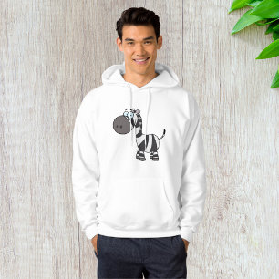 Cute Cartoon Zebra Funny Animal Character Hoodie