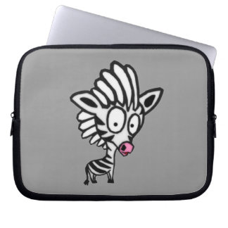 Cute Cartoon Zebra Laptop Sleeve