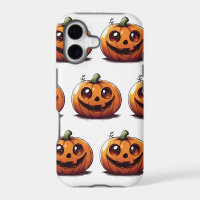 Cute carved Halloween pumpkin cartoon design