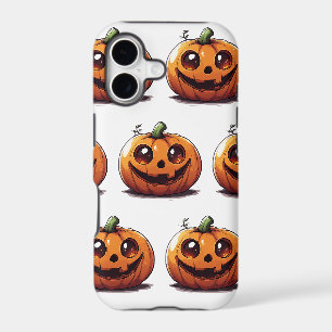 Cute carved Halloween pumpkin cartoon design