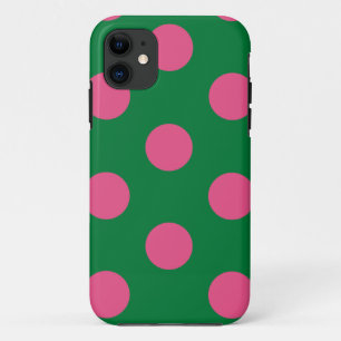 Cute Case Polka Dot Green & Pink
