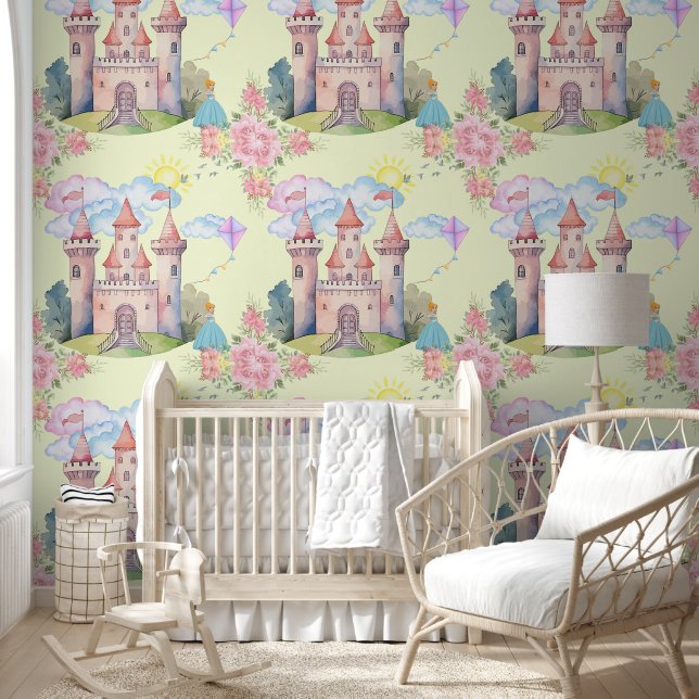 Cute castle princess sky  wallpaper (Kids)