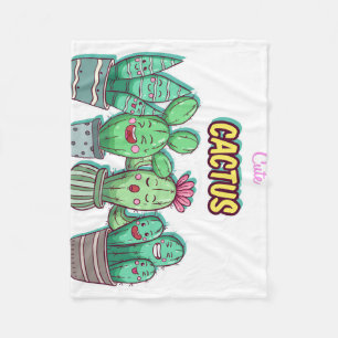 Cute Castus Family Fleece Blanket