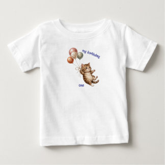 Cute Cat 1st Birthday T-Shirt