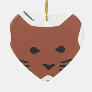 Cute Cat 2 Ceramic Tree Decoration
