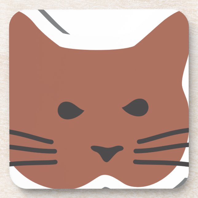 Cute Cat 2 Coaster (Front)