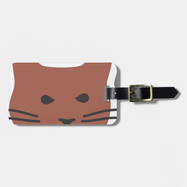 Cute Cat 2 Luggage Tag (Front Horizontal)