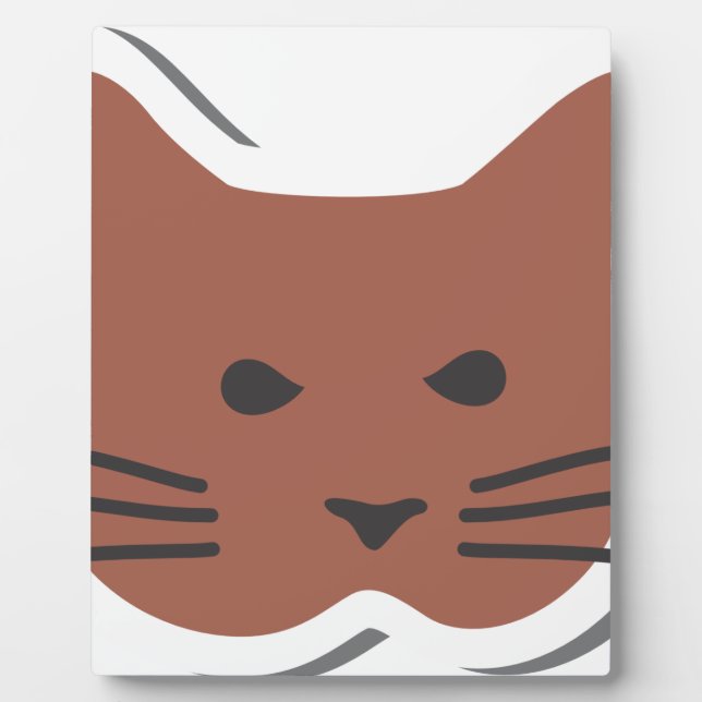 Cute Cat 2 Plaque (Front)