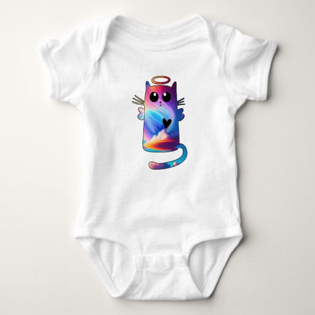 Cute Cat | Adorable Feline Charm for Cat Lovers Baby Bodysuit (Front)