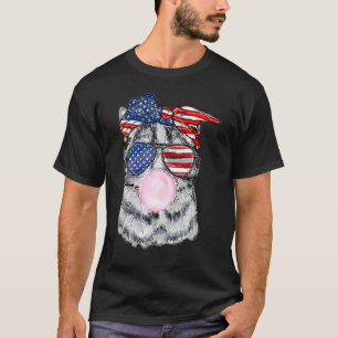 Cute Cat Ameowica American Flag 4th Of July Patrio T-Shirt