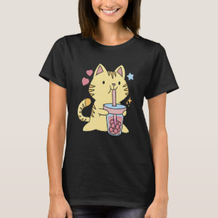 Cute Cat And Boba T-Shirt