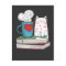 Cute Cat and Coffee Book Lover Literature Reading