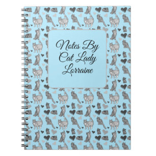 Cute Cat and Kitten Gift Wrap Notebook