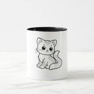 CUTE CAT ART DESIGN  MUG