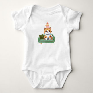Cute Cat Baby Bodysuit