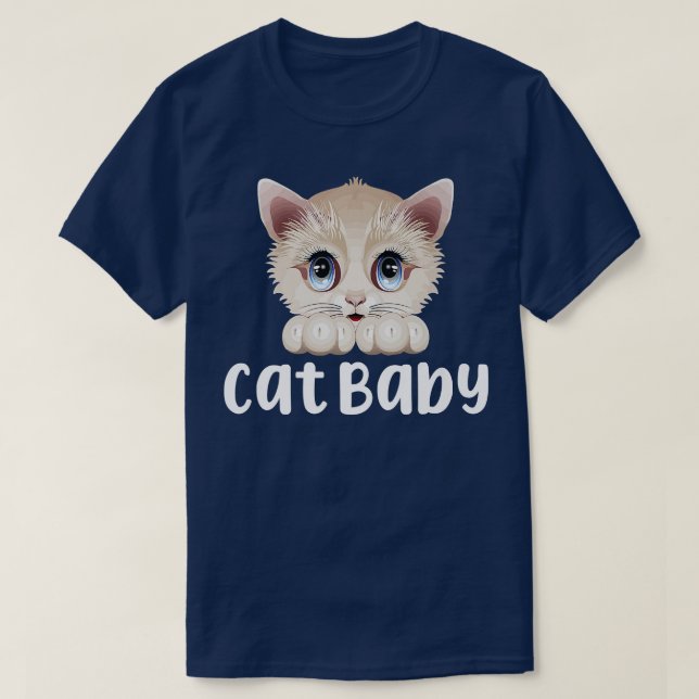 Cute Cat Baby Feline Kitty Cat Lover Kitten Cat  T-Shirt (Design Front)