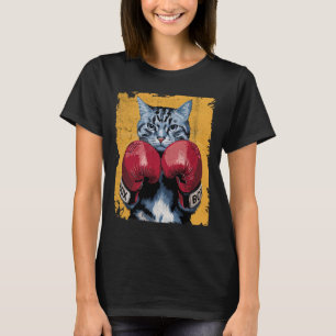Cute Cat Boxing Boxer Gloves Sports Men Women Kids T-Shirt