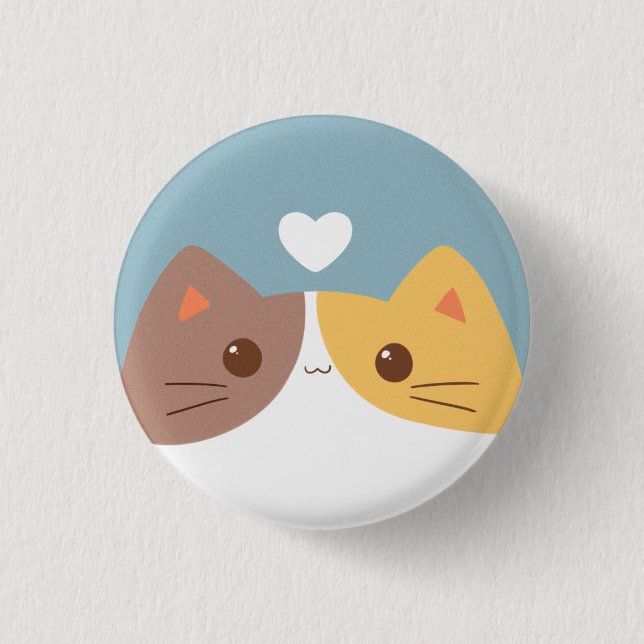 Cute Cat Button (Front)