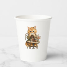 cute cat candle, funny kitten label, whimsical cat