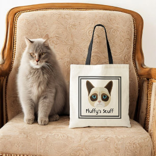 Cute Cat Cartoon Modern Pet Travel Tote Bag