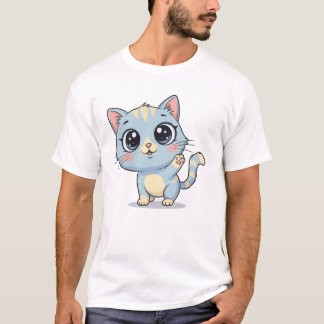 Cute Cat Cartoon T-Shirt
