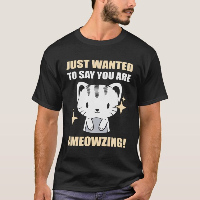 Cute Cat Cat Behaviorist T-Shirt (Front)