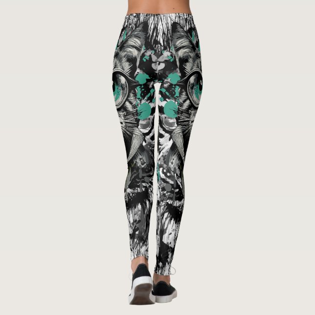 Cute Cat - Cat Leggings (Back)