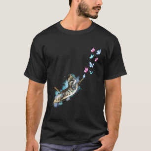 Cute Cat Catching Butterfly Kittens  Kitty Adoptio T-Shirt