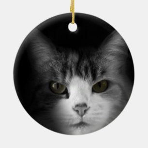 Cute Cat Ceramic Ornament